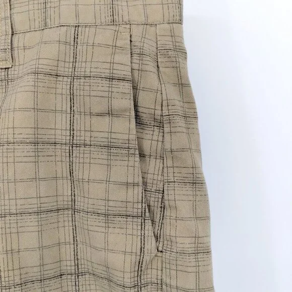 Volcom Corpo Class Men Chino Plaid Shorts Size 32 - Picture 3 of 8